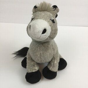 Ganz Webkinz Donkey 10" Plush Grey Stuffed Animal Toy Retired HM407 No Code